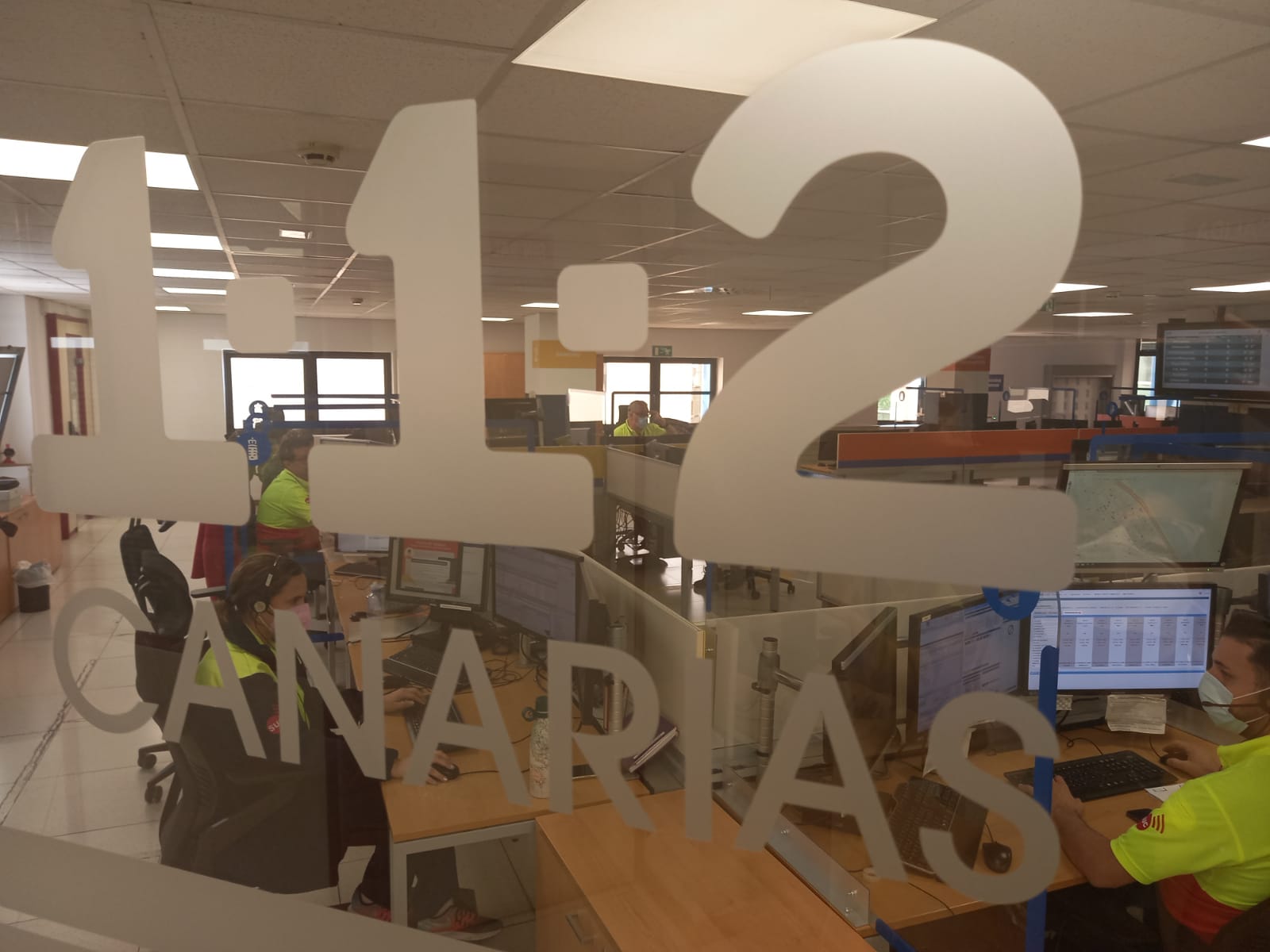 Centro Coordinador de Emergencias y Seguridad (Cecoes) 112 Canarias, sala operativa de Las Palmas de Gran Canaria