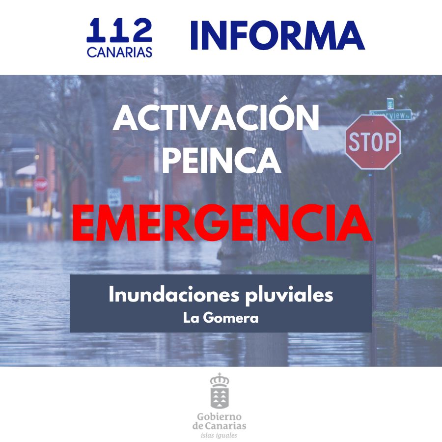 Emergencias PEINCA Inundaciones La Gomera