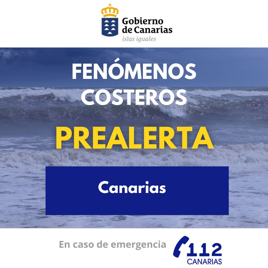 Prealerta Fenómenos Costeros Canarias