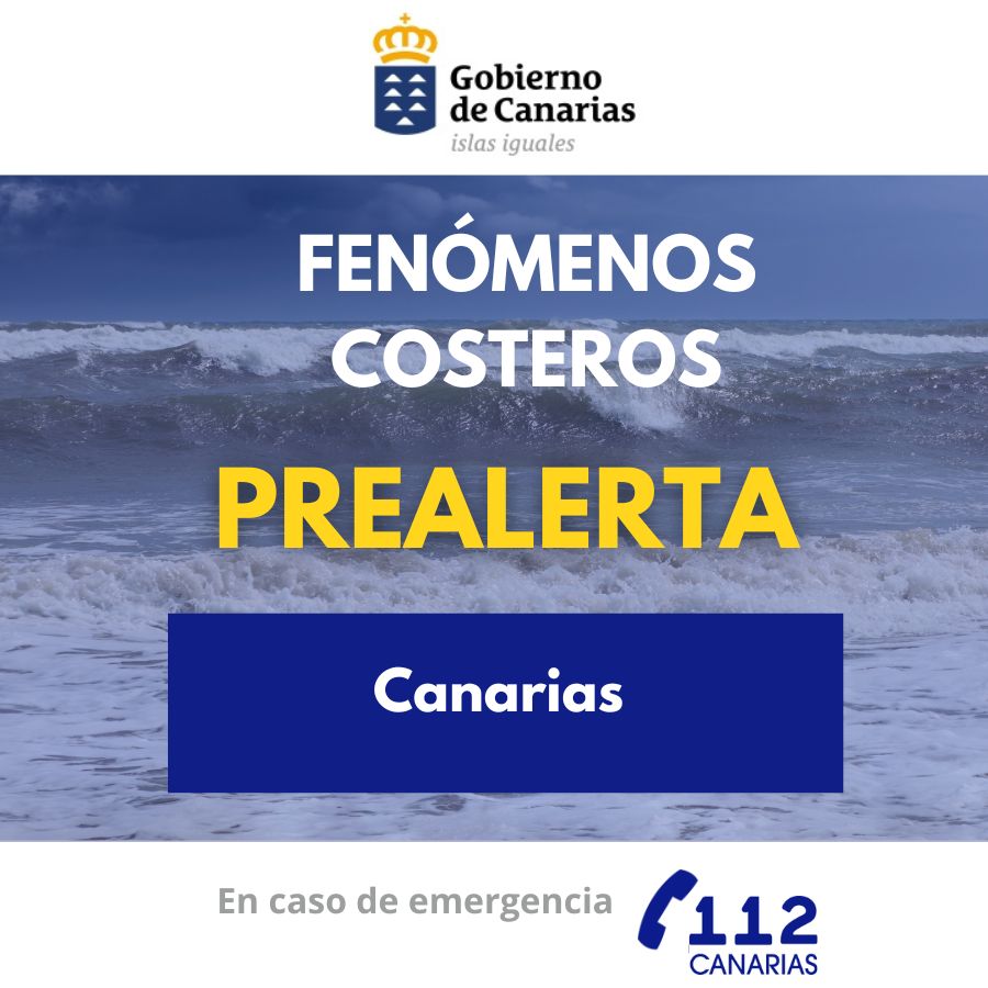 Prealerta Fenómenos Costeros Canarias