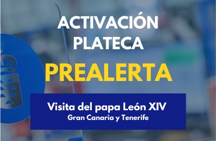 Banner Prealerta Visita Papa Gran Canaria y Tenerife