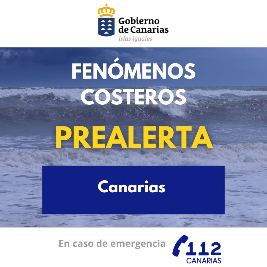 Prealerta Fenómenos Costeros Canarias