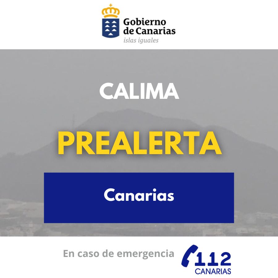 Prealerta Calima Canarias