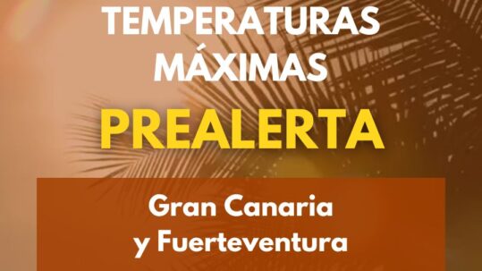 Prealerta Temperaturas Máximas GC FV